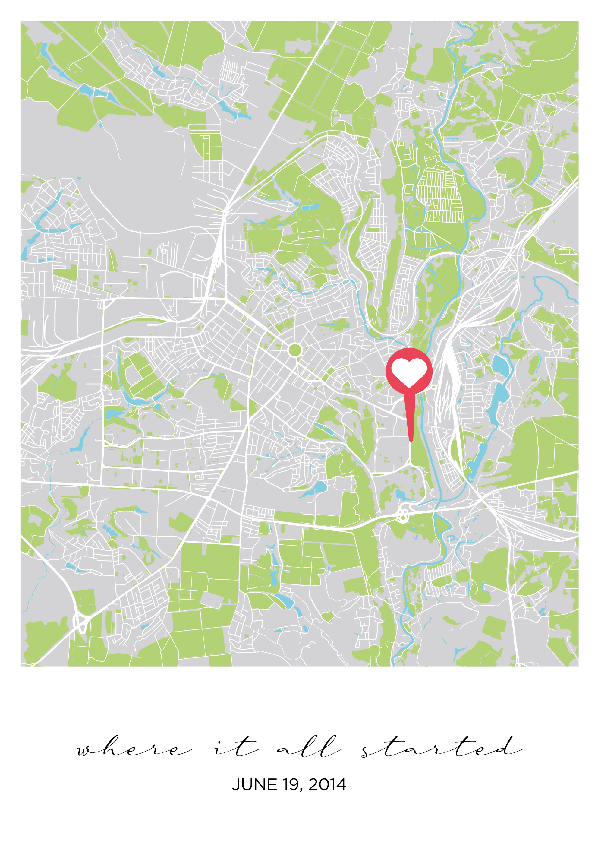 Poster personnalisable Où tout a commencé - TenStickers