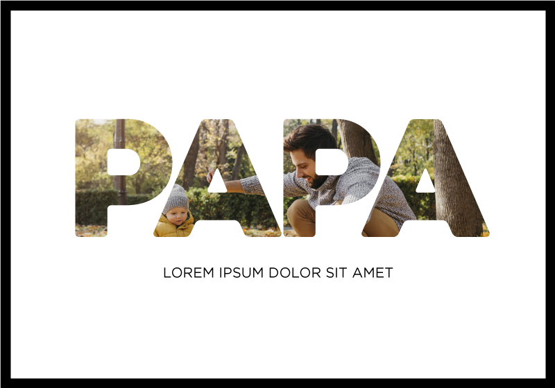 Poster Papa mon héros personnalisable - TenStickers