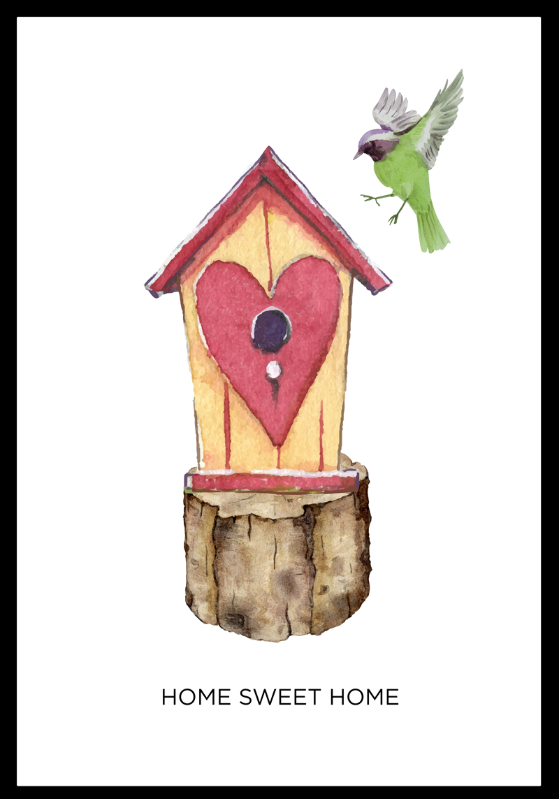 Poster salon home sweet home - TenStickers