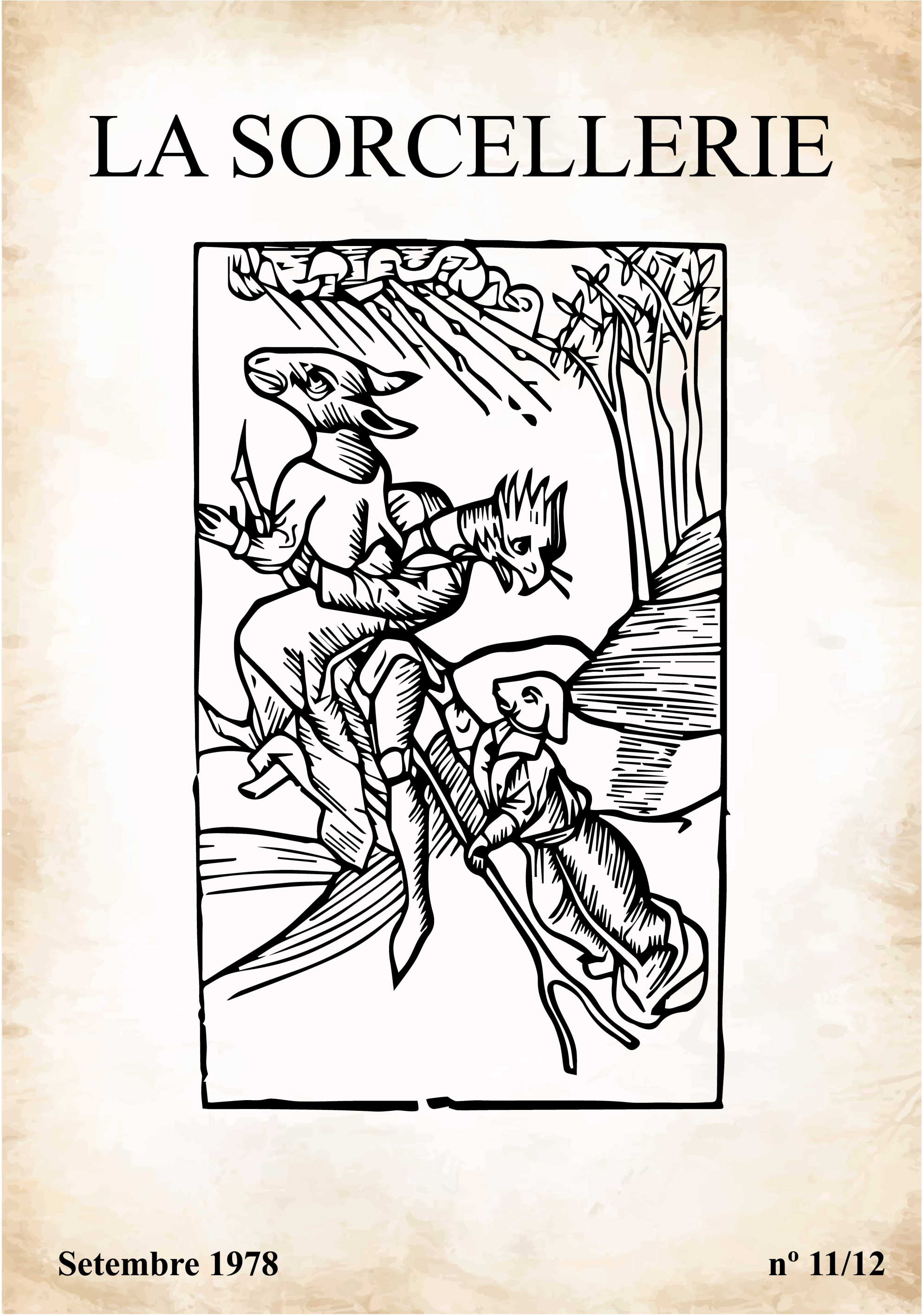 Poster sorcellerie imitation page de livre - TenStickers