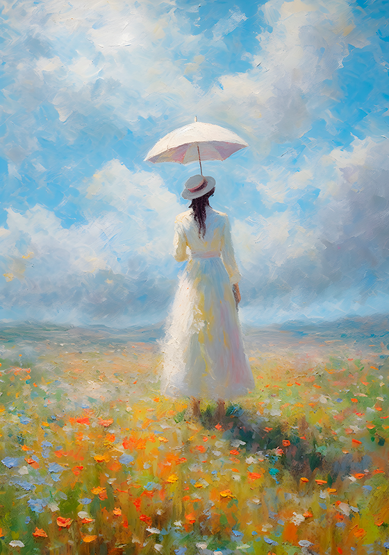 Poster art impressionnisme printanier - TenStickers