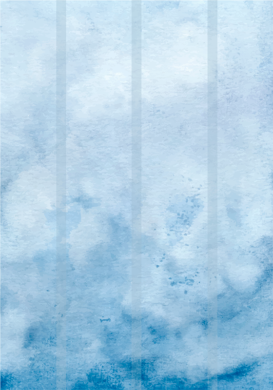 Affiche abstraite nuances bleues - TenStickers