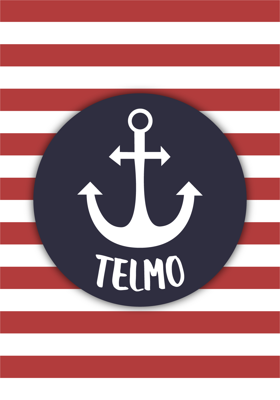 Poster ado ancre marine personnalisable - TenStickers