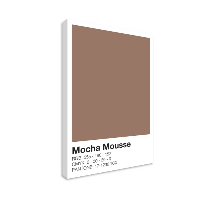 Tableau moderne composition de couleur mocha - TenStickers