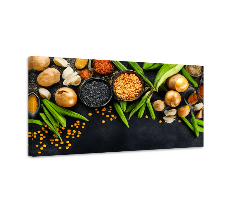 Tableau cuisine légumes et épices - TenStickers