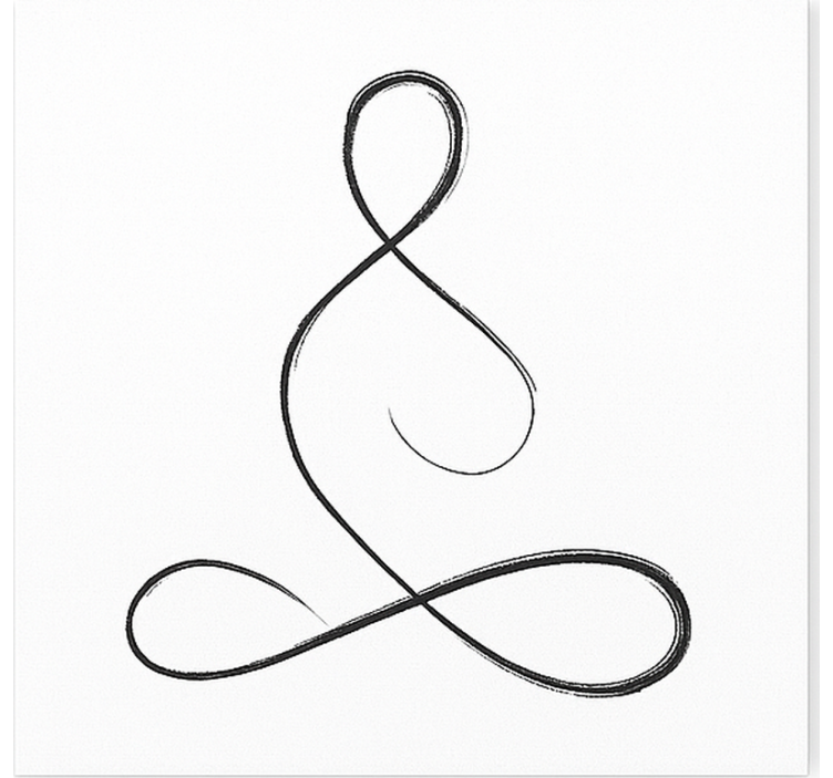 Tableau sports conception de yoga respiratoire - TenStickers