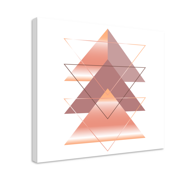 Tableau géométrique fusion de triangles géométriques - TenStickers