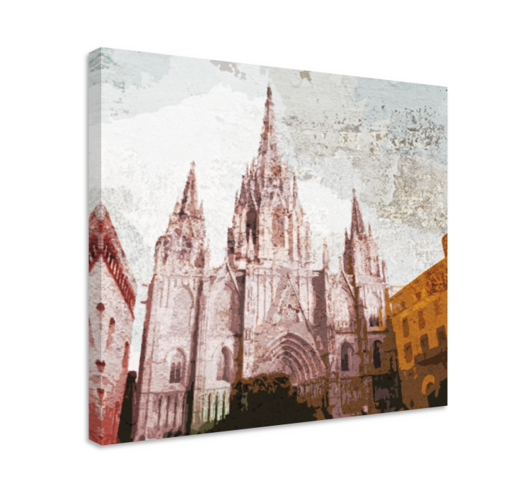 Tableau villes et pays architecture de cathédrales - TenStickers