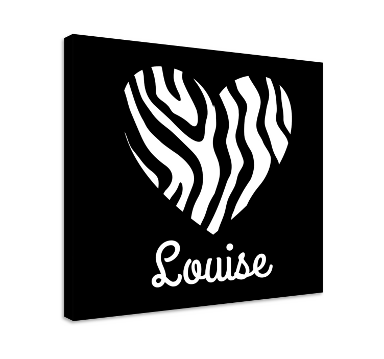 Tableau citation coeur avec prénom - TenStickers