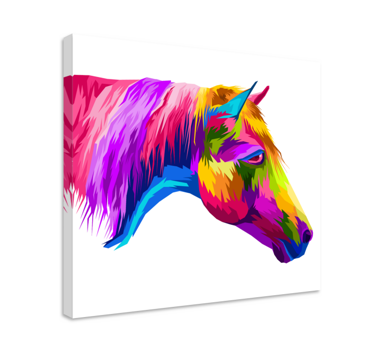 Tableau cheval Cheval multicolore - TenStickers
