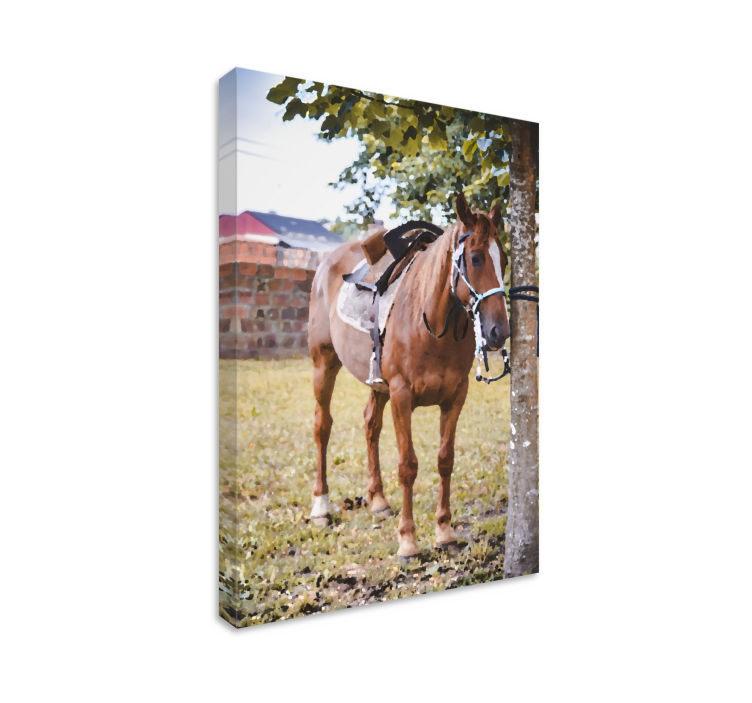 Tableau chevaux cheval marron élégant - TenStickers