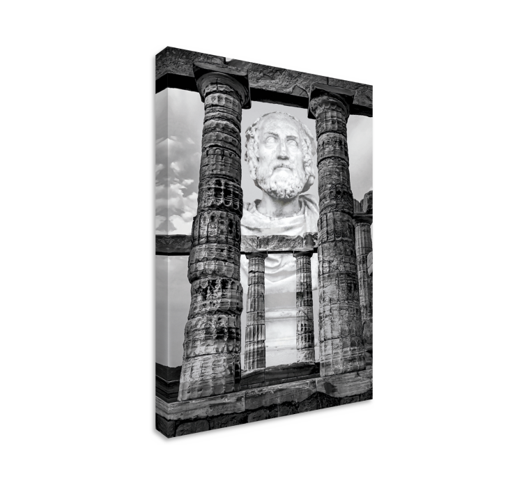 Tableau villes et pays ruines de sculptures anciennes - TenStickers