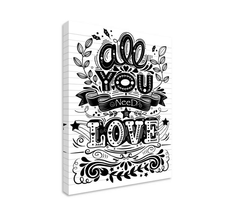 Tableau citation tout ce qu'il vous faut - TenStickers