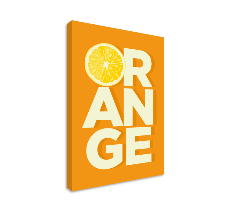Tableau Texte orange tranché - TenStickers