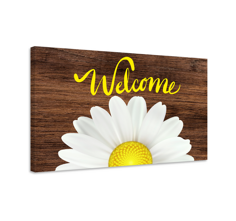 Tableau fleurs et plantes bonjour marguerite - TenStickers