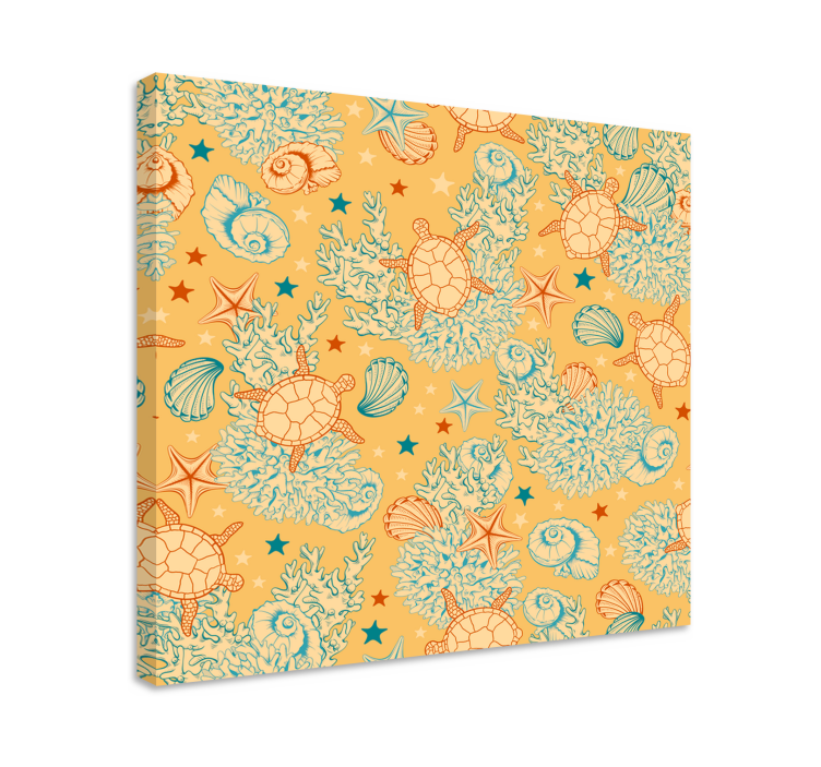 Tableau mer motif tortue de mer - TenStickers
