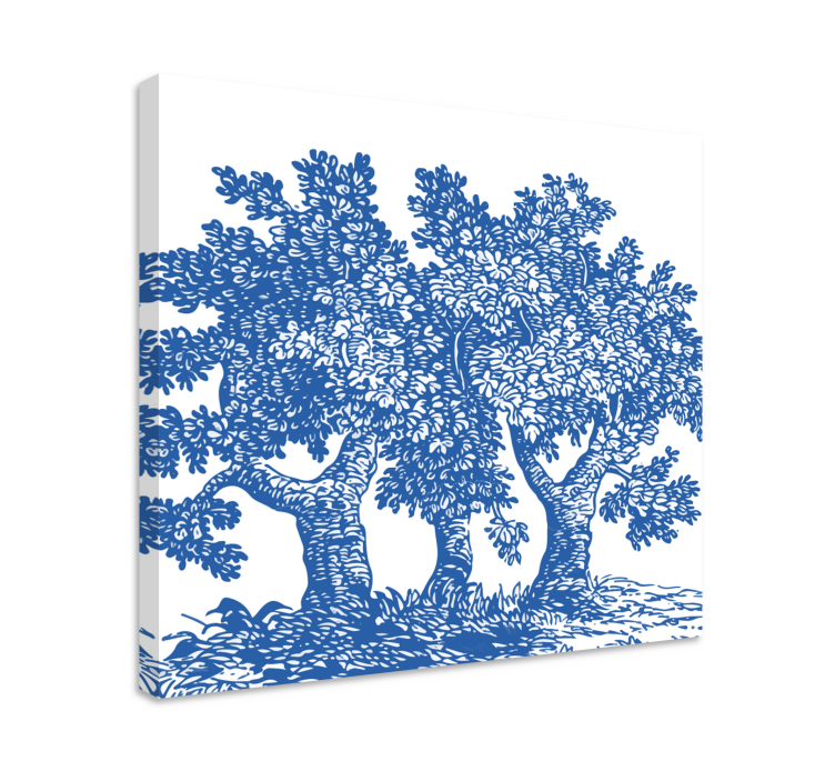 Tableau arbres trois arbres feuillus - TenStickers