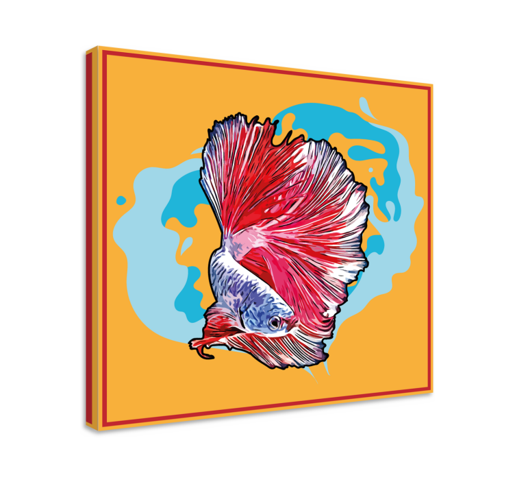 Tableau poissons betta vibrant - TenStickers