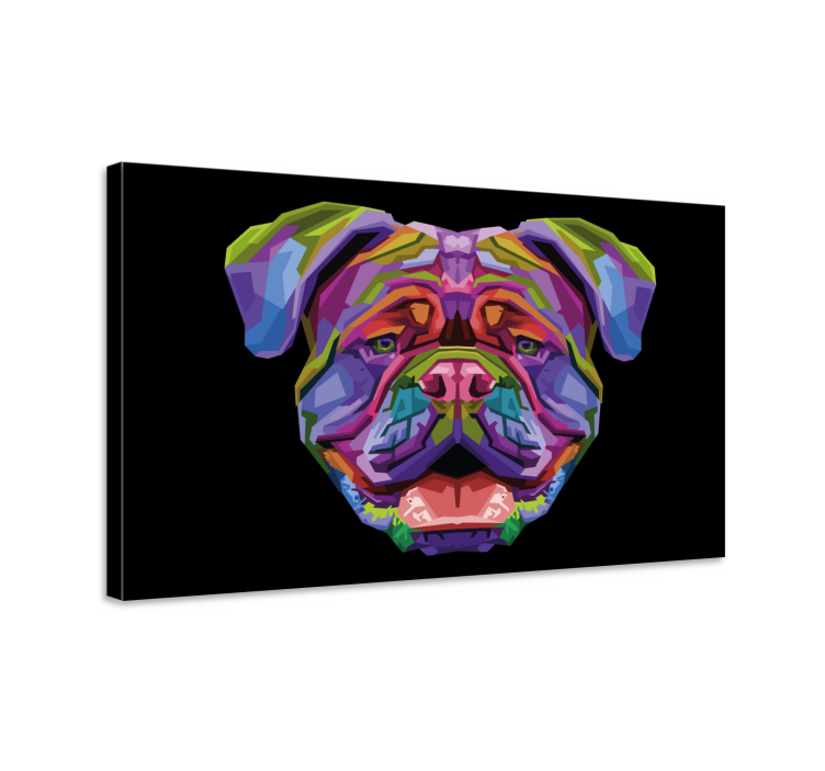 Tableau chien Chien moderne en couleur - TenStickers