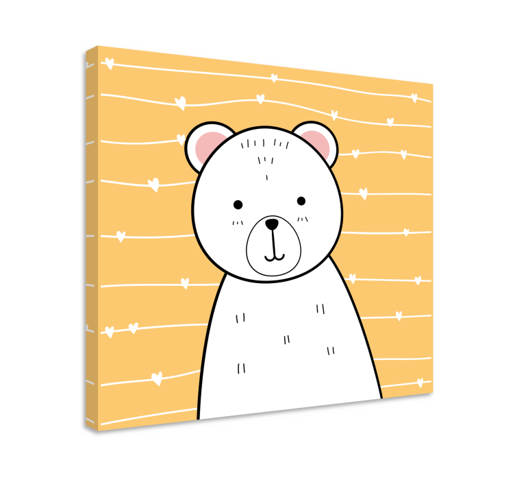 Tableau animaux illustration d'ours mignon - TenStickers