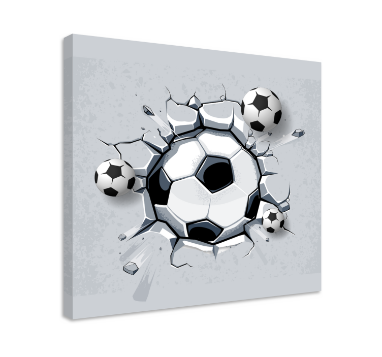 Tableau sports impact du ballon de football - TenStickers