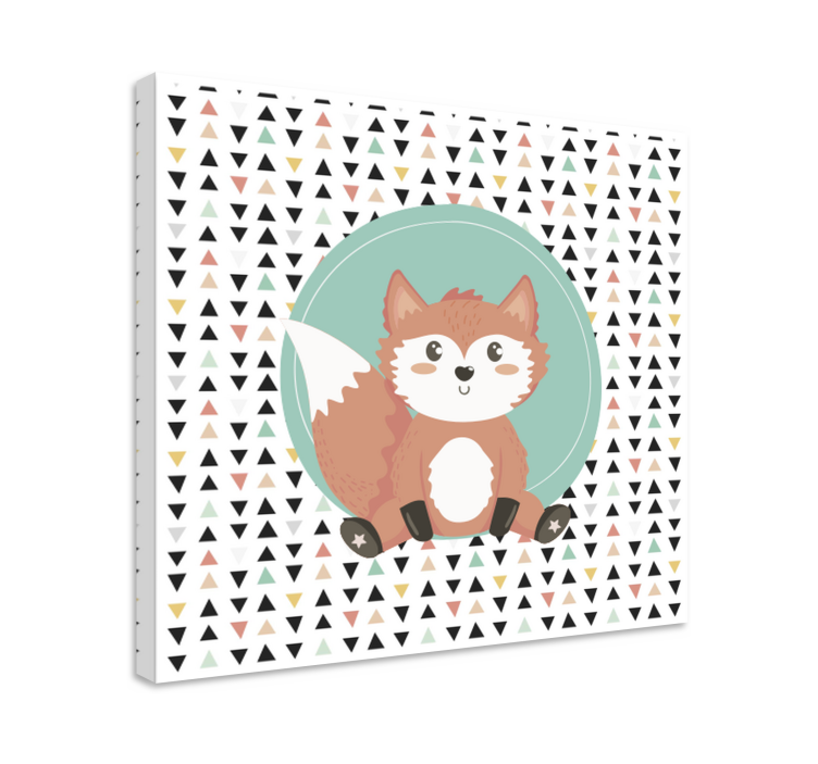 Tableau animaux renard mignon - TenStickers