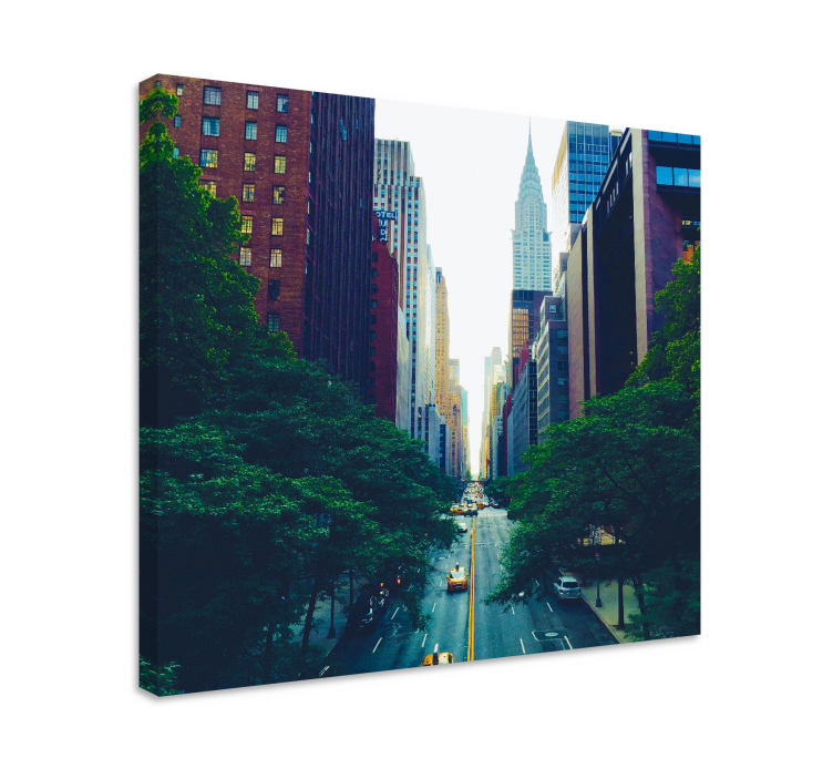 Tableau villes et pays paysage de manhattan - TenStickers
