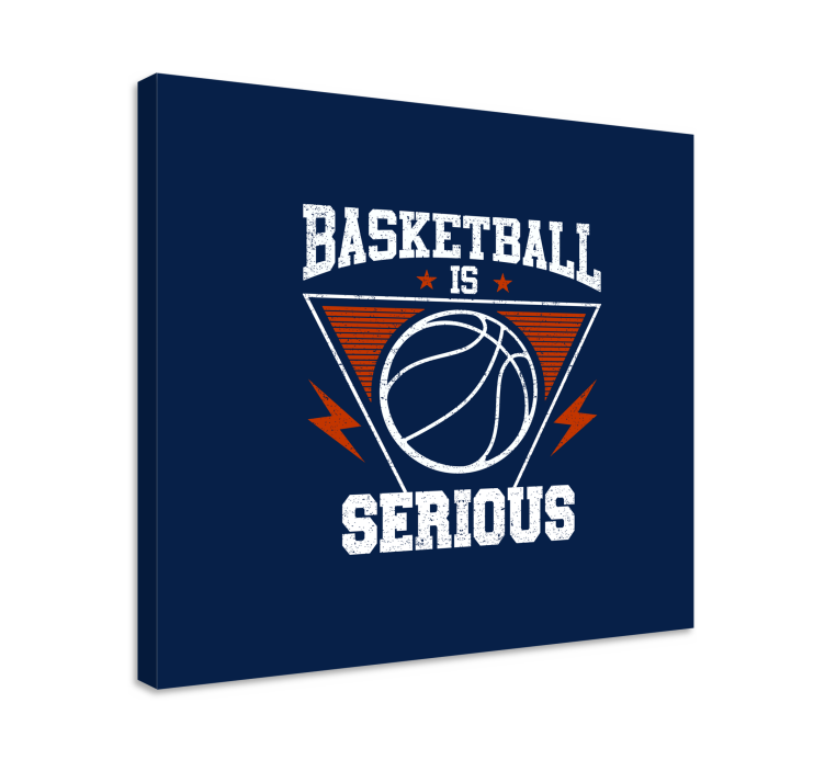 Tableau sports basketball est sérieux - TenStickers