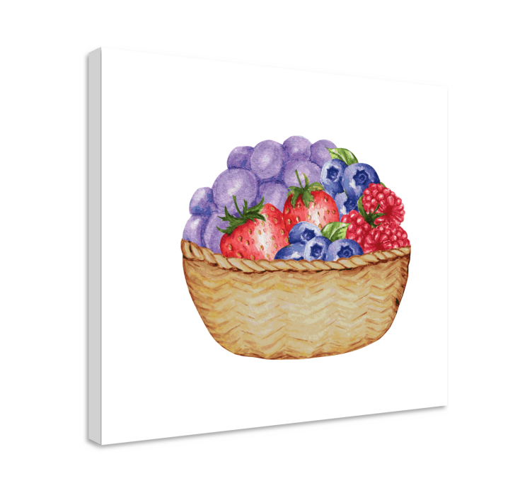 Tableau fruits panier de fruits abondant - TenStickers
