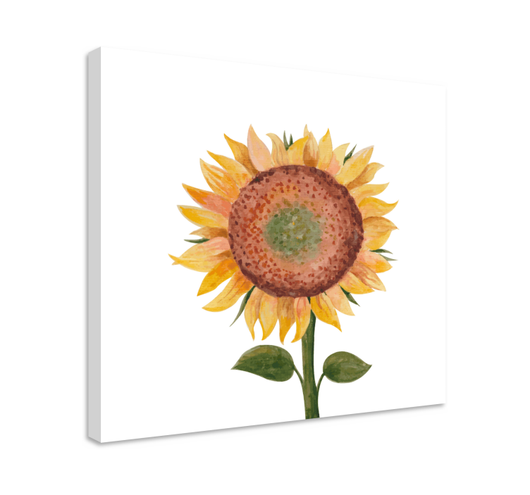 Tableau fleurs et plantes illustration de tournesol - TenStickers