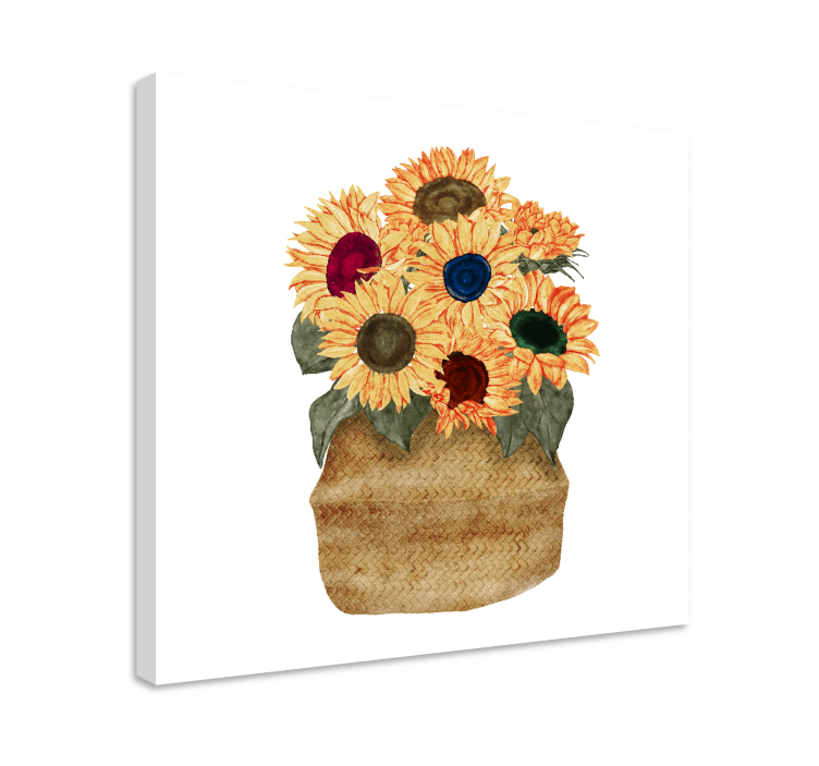 Tableau fleurs et plantes bouquet de tournesols - TenStickers