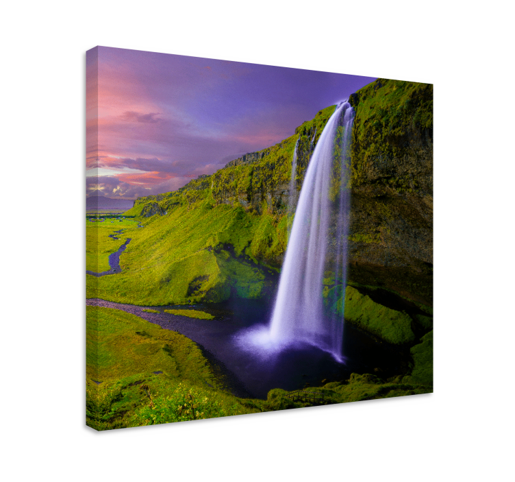 Tableau paysage vue majestueuse de cascade - TenStickers