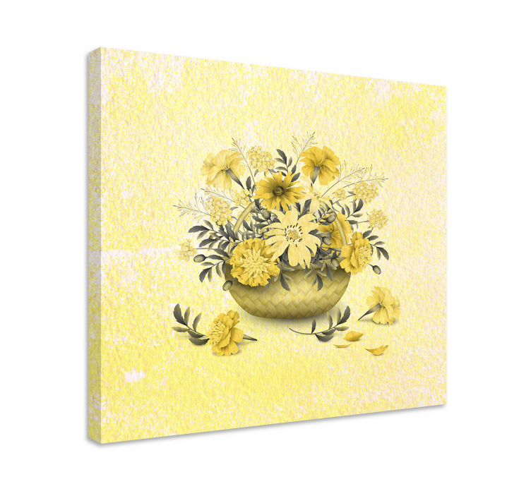 Tableau fleurs et plantes arrangement floral jaune - TenStickers