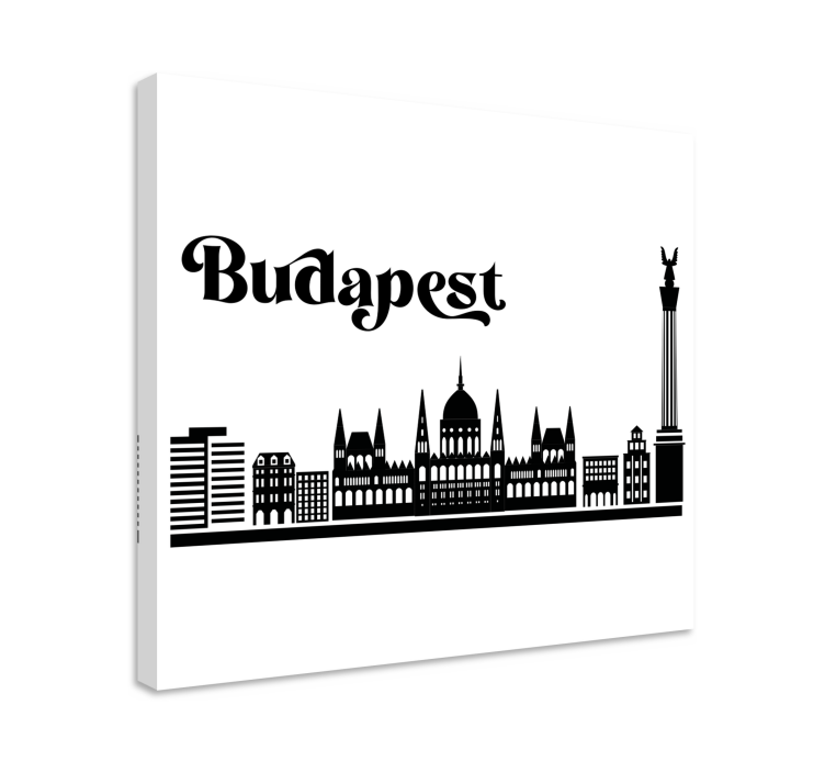 Tableau villes et pays skyline de budapest - TenStickers