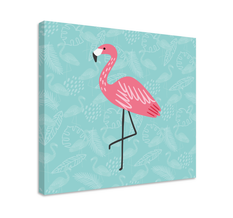 Tableau animaux flamant rose en Équilibre Élégant - TenStickers