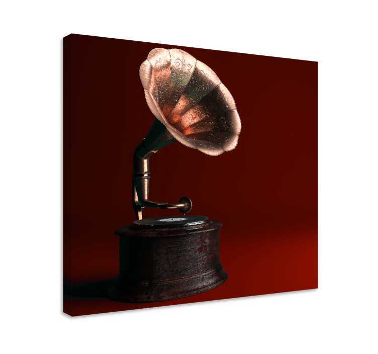 Tableau vintage gramophone classique - TenStickers