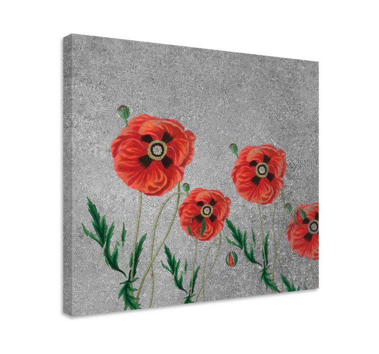 Tableau fleurs et plantes pétales de coquelicot vibrants - TenStickers