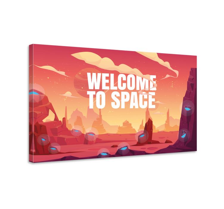 Cadre jeux vidéo bienvenue dans l'espace - TenStickers