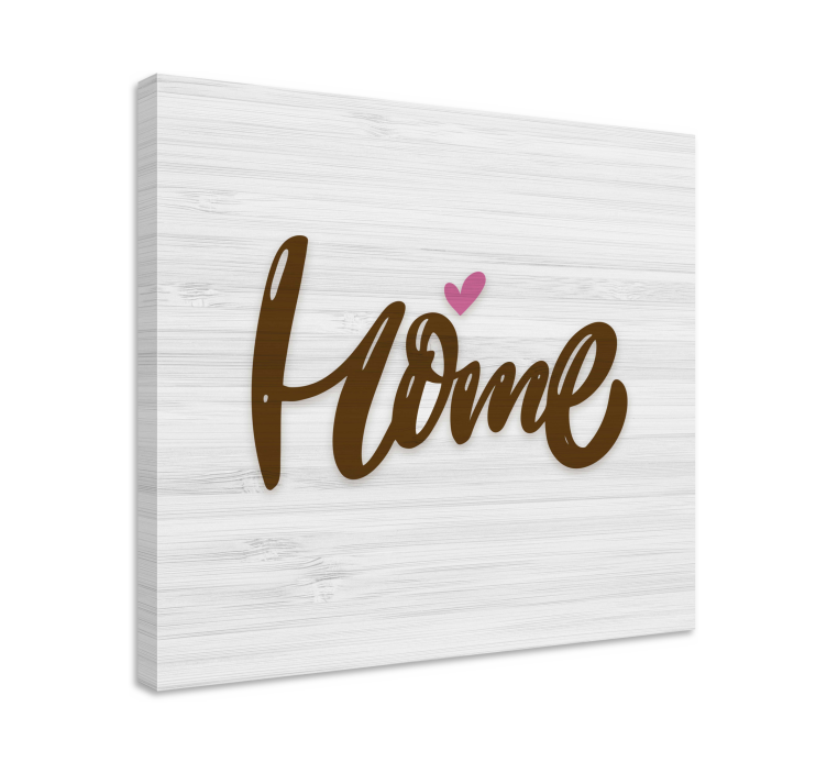 Tableau citation symbole d'amour à la maison - TenStickers