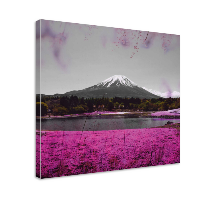 Tableau paysage réflexion du mont fuji - TenStickers