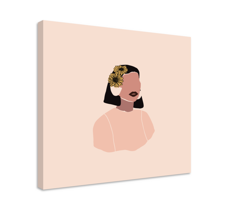 Tableau personnage portrait d'une femme élégante - TenStickers
