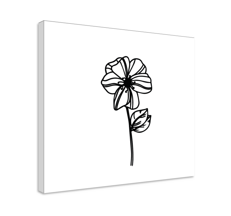 Tableau fleurs et plantes contour élégant - TenStickers