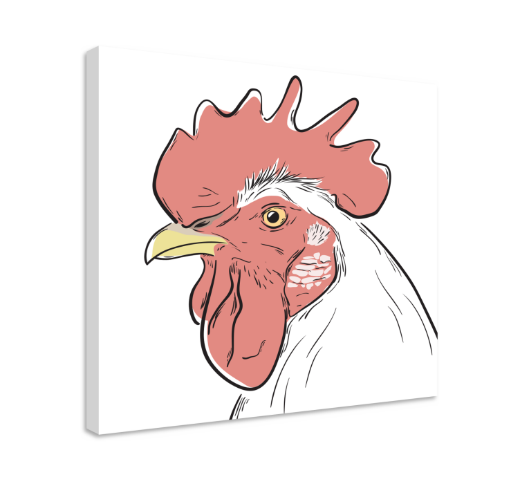 Tableau chiens portrait de coq détaillé - TenStickers