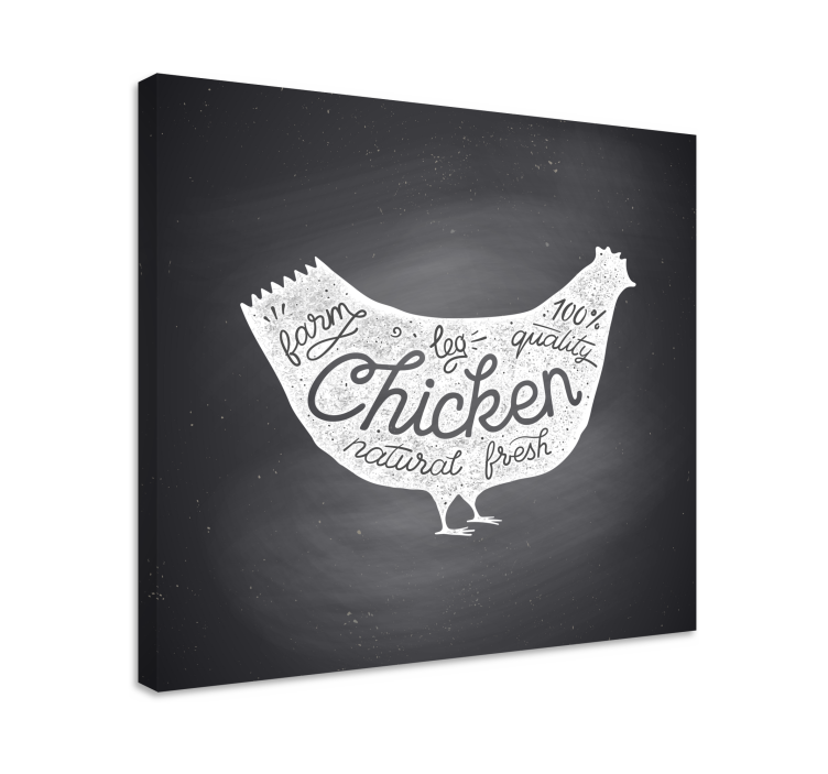 Tableau arbres poules de la ferme fraîches - TenStickers