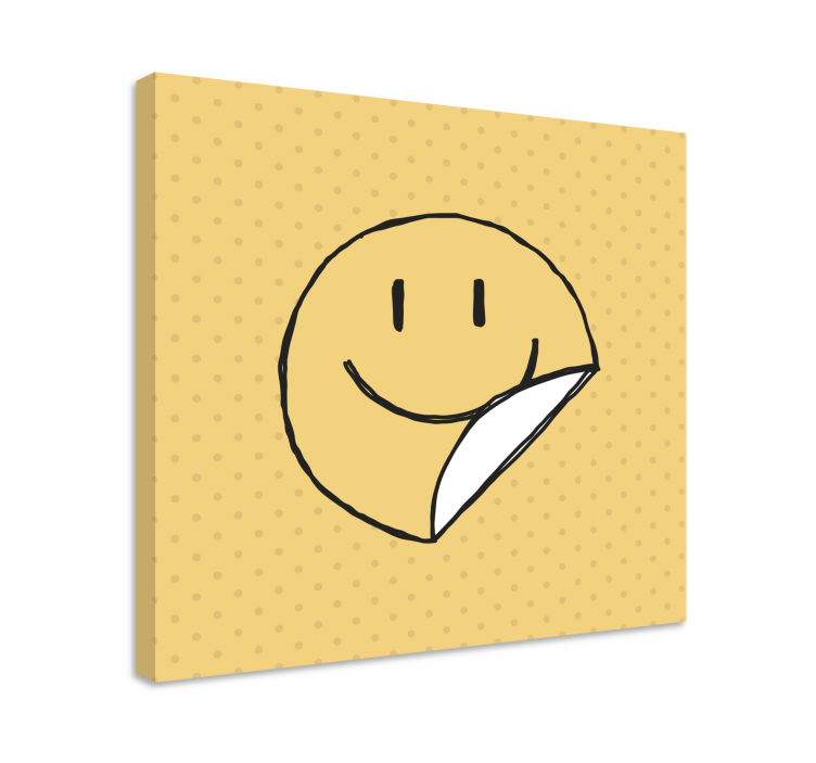 Tableau abc Émoticon sourire - TenStickers