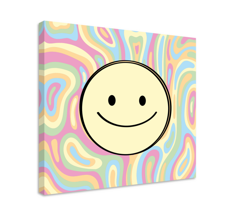 Tableau motivation motif visages souriants - TenStickers