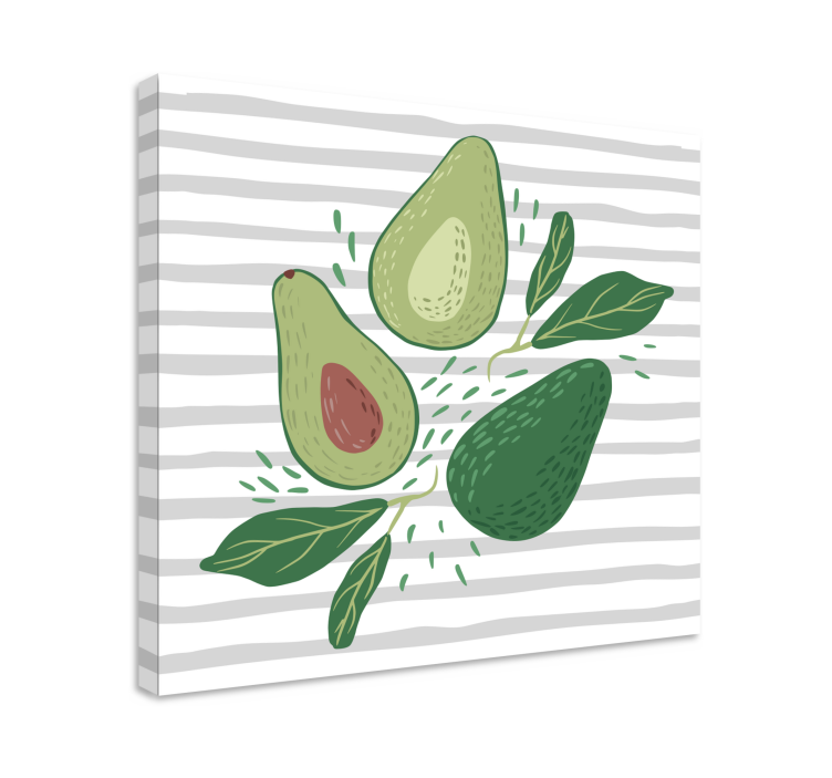 Tableau fruits trio d'avocats arrangement - TenStickers