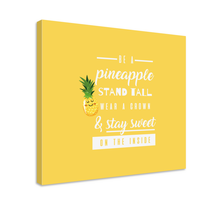 Tableau texte Citation drôle avec ananas - TenStickers