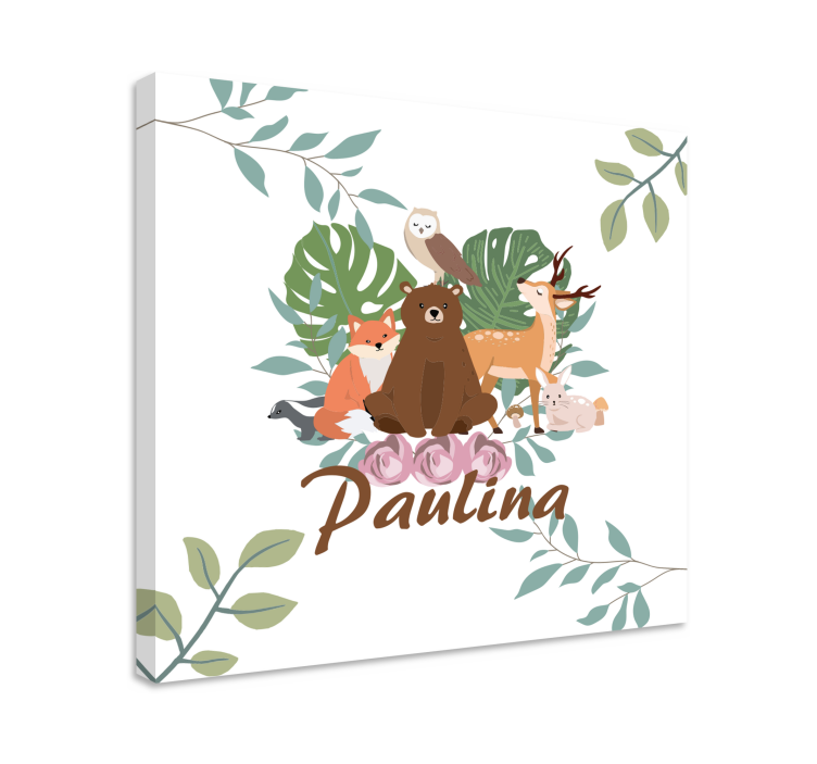 Tableau animaux rassemblement d'animaux de la forêt - TenStickers