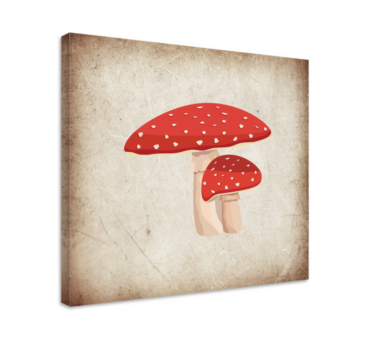 Tableau fleurs et plantes champignon en grappes - TenStickers